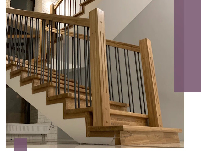 Реставрация деревянных и металлических лестниц в Саянске