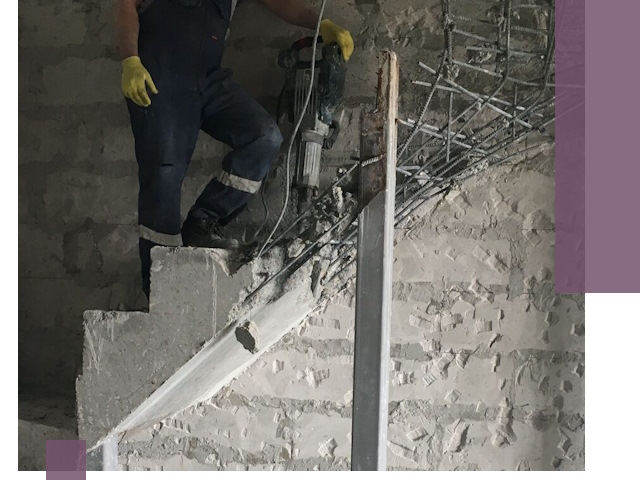 Демонтаж металлических и бетонных лестниц в Саянске