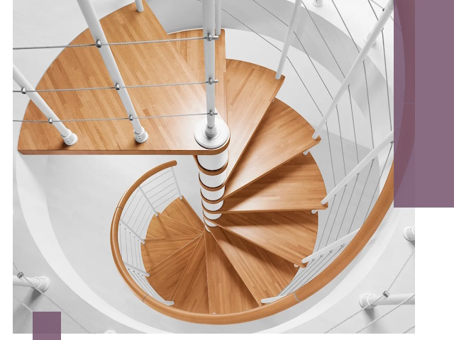 Изготовление винтовых лестниц под ключ в Саянске