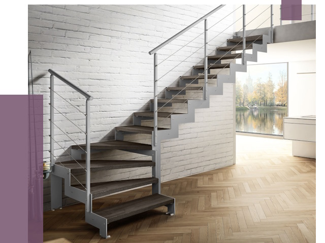 Г-образные лестницы под ключ в Саянске от 36881 руб. | ПРОЛЁТ-Сск