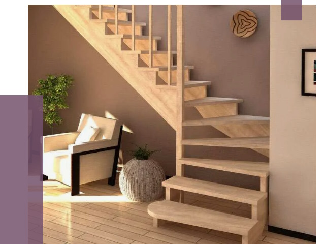 Изготовление Г-образных лестниц в Саянске от 18822 руб. 