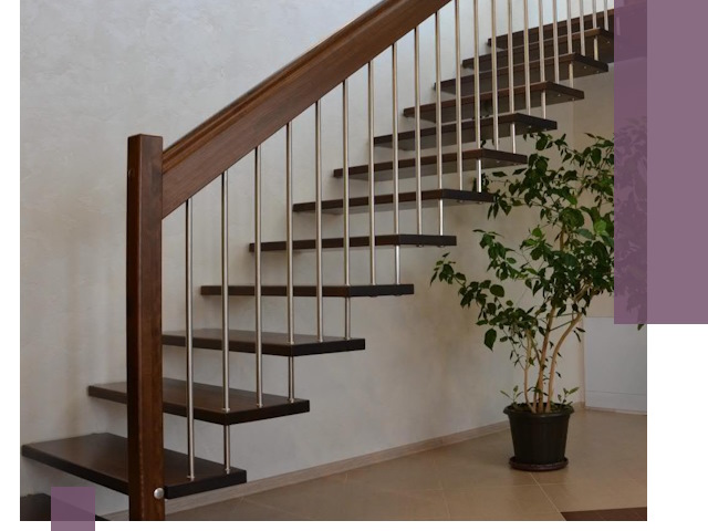 Лестницы на больцах под ключ в Саянске – изготовление и монтаж