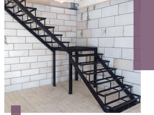 Лестницы на металлокаркасе под ключ в Саянске — изготовление и монтаж