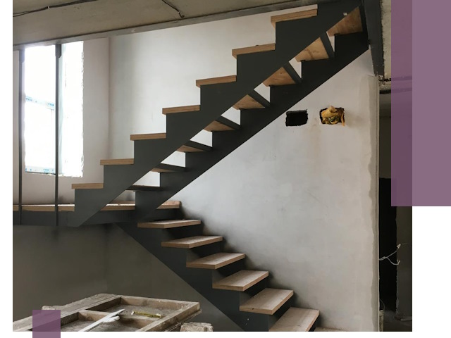 Изготовление лестниц на металлокаркасе в Саянске от производителя