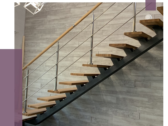Изготовление лестниц на монокосоуре в Саянске от 75796 руб. 