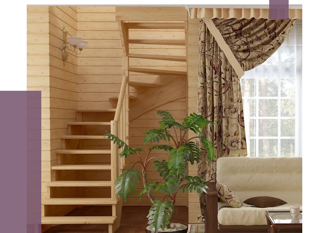 Лестницы для дачи в Саянске от 75542 руб.  | ПРОЛЁТ-Сск