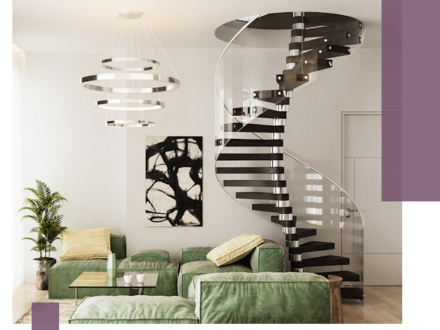 Лестницы для двухуровневой квартиры в Саянске — изготовление и монтаж