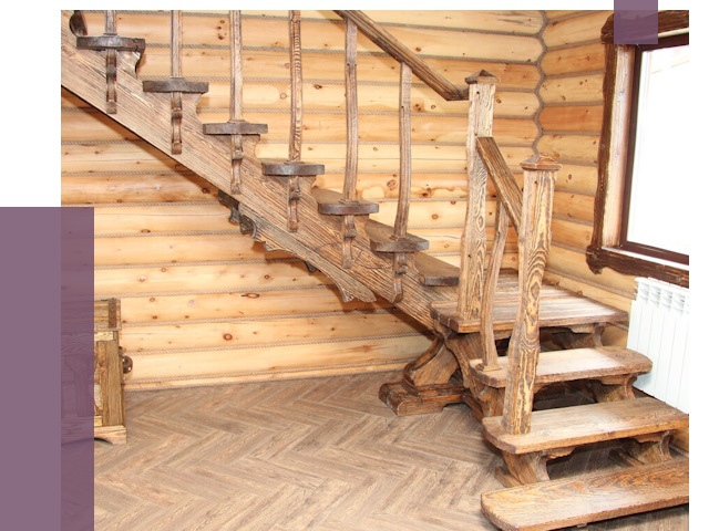 Лестницы в баню в Саянске от 19025 руб. — изготовление | ПРОЛЁТ-Сск