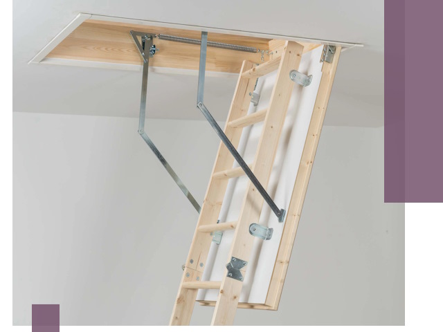 Установка чердачной лестницы под ключ в Саянске