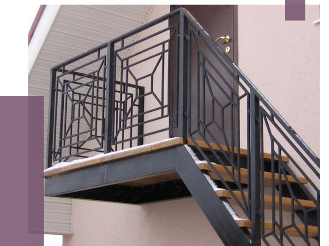 Металлические перила в Саянске от 4273 руб.  | ПРОЛЁТ-Сск