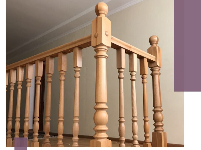 Деревянные перила на заказ в Саянске: монтаж и изготовление