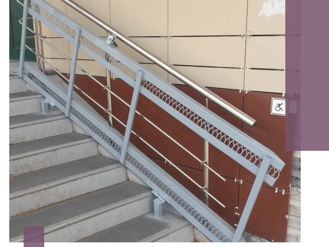 Изготовление откидных пандусов под ключ в Саянске