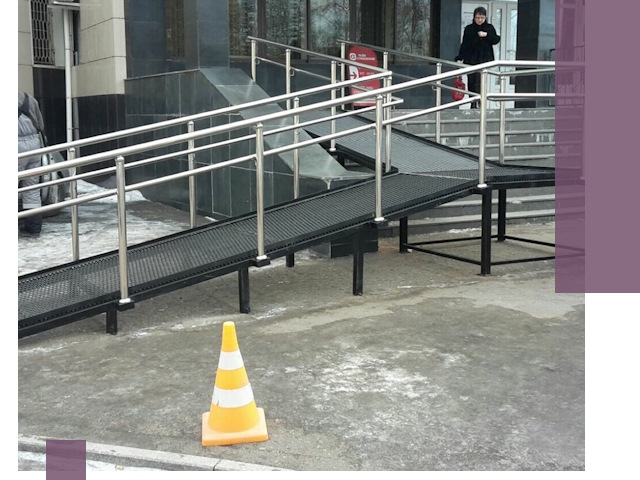 Стационарные пандусы под ключ в Саянске — изготовление и монтаж