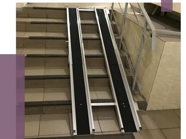 Установка пандуса в подъезд в Саянске от 7936 руб. под ключ | ПРОЛЁТ-Сск