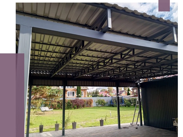 Монтаж навесов в Саянске от 7325 руб. — установка навеса | ПРОЛЁТ-Сск