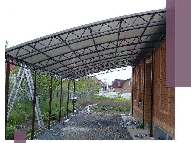 Профессиональный монтаж навесов под ключ в Саянске