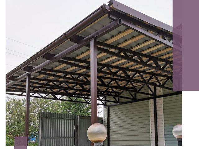 Навесы под ключ в Саянске: изготовление, монтаж и гарантия
