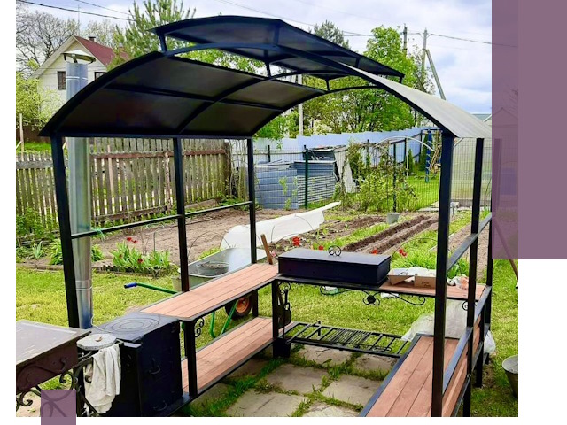 Навесы для барбекю в Саянске: изготовление, монтаж и демонтаж