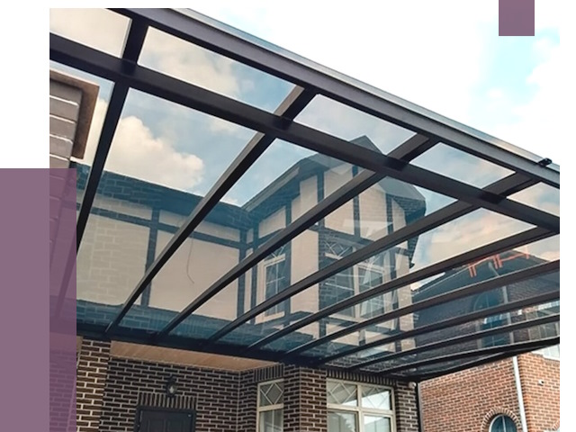 Навесы из поликарбоната в Саянске от 8567 руб. под ключ — ПРОЛЁТ-Сск