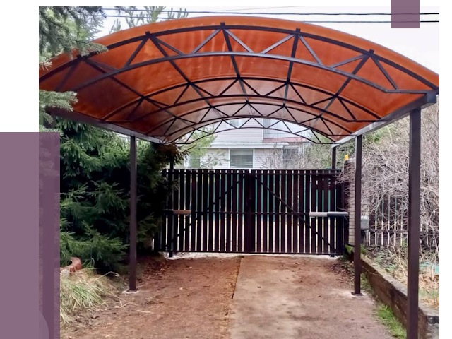 Арочные навесы в Саянске от 12667 руб. — изготовление и монтаж | ПРОЛЁТ-Сск