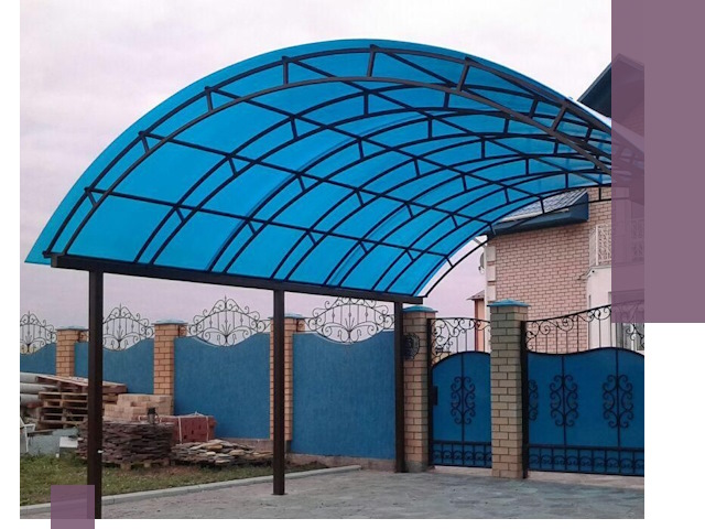 Арочные навесы под ключ в Саянске — изготовление и монтаж