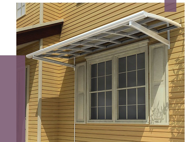 Козырьки над окнами в Саянске от 7580 руб. — монтаж, покупки | ПРОЛЁТ-Сск