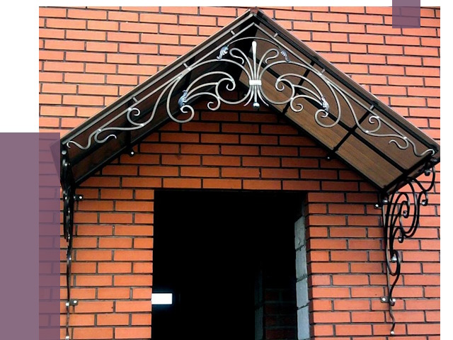 Металлические козырьки в Саянске от 10632 руб. 