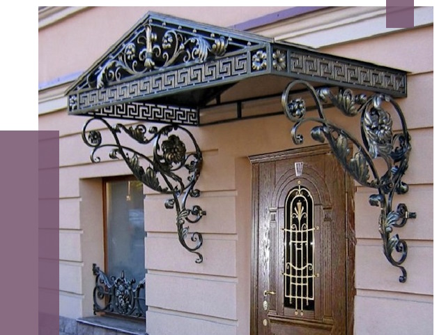 Кованые козырьки в Саянске под ключ от 12667 руб. — ПРОЛЁТ