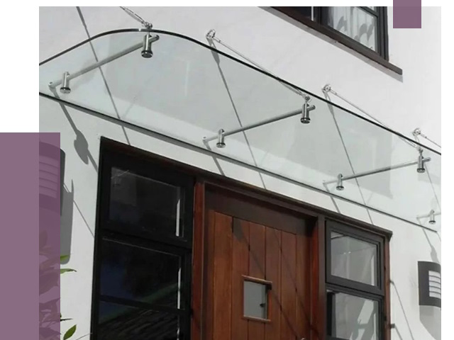 Стеклянные козырьки в Саянске от 18822 руб. | ПРОЛЁТ-Сск