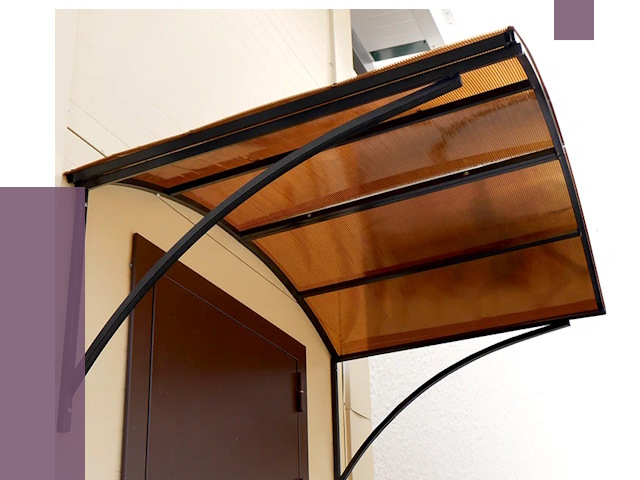 Недорогие козырьки в Саянске от 7549 руб.  | ПРОЛЁТ-Сск