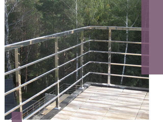 Парапеты из нержавеющей стали в Саянске — изготовление и монтаж