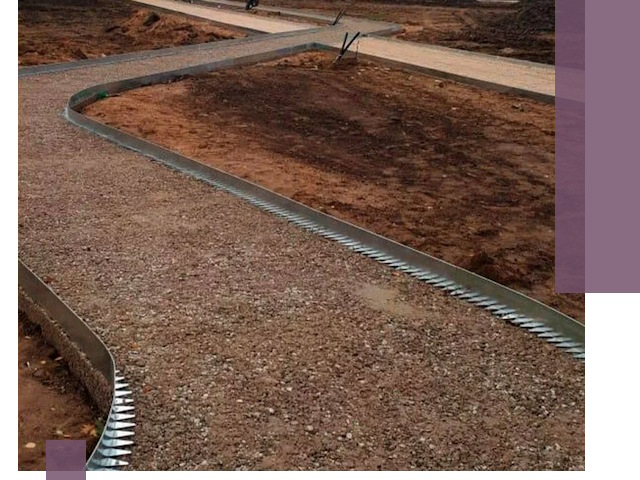 Металлические бордюры под ключ в Саянске — изготовление и монтаж