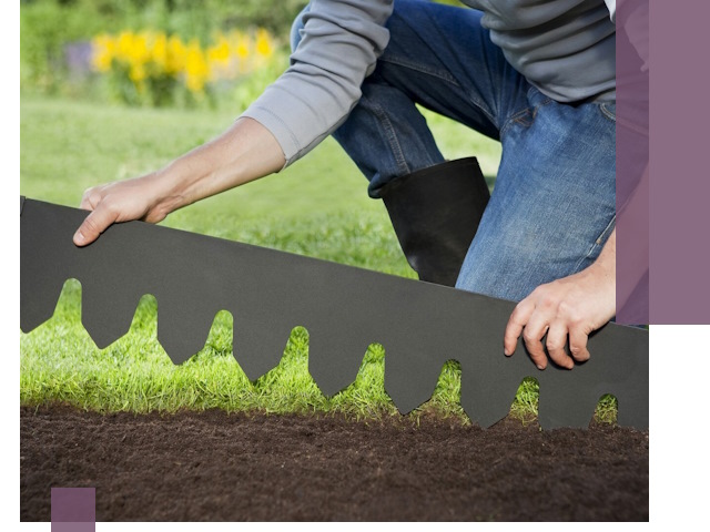 Металлические бордюры для газона в Саянске — изготовление и монтаж