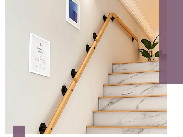 Поручни металлические и деревянные под ключ в Саянске